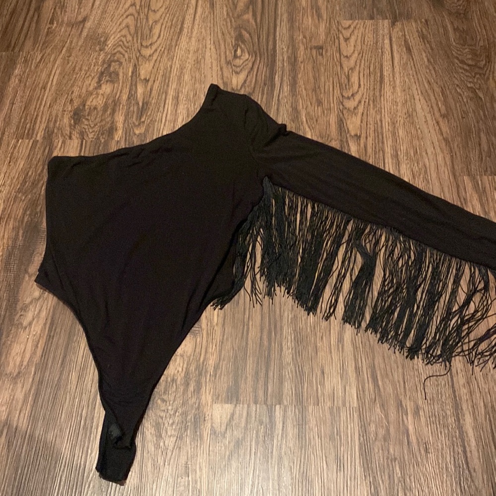 Fringe One Sleeve Bodysuit